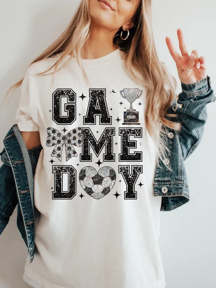 Soccer Png, Soccer Game Day Png, Coquette Soccer Png Shirt Design, Soccer Mama Png, Soccer Mom Png Sublimation, Soccer Design Png, Game Day