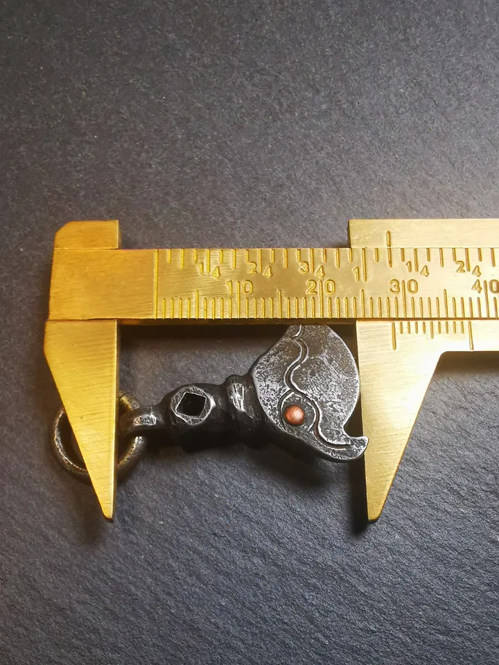 Gandhanra Handmade Tibetan Kartika Amulet Pendant,Kartrika(knife of the dakinis), Trantic Buddhism Ritual Implement, 1.1&quot;