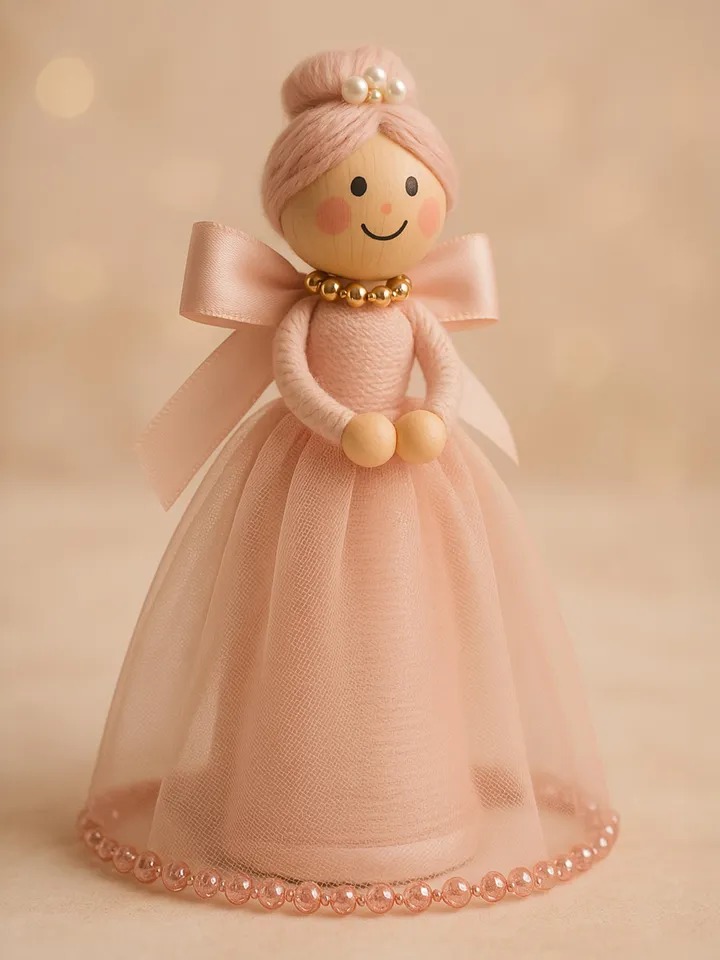 DIY Queen Doll Craft Pattern, Elegant PDF Tutorial for Royal-Themed Decoration, Handmade Queen Ornament, Instant Download