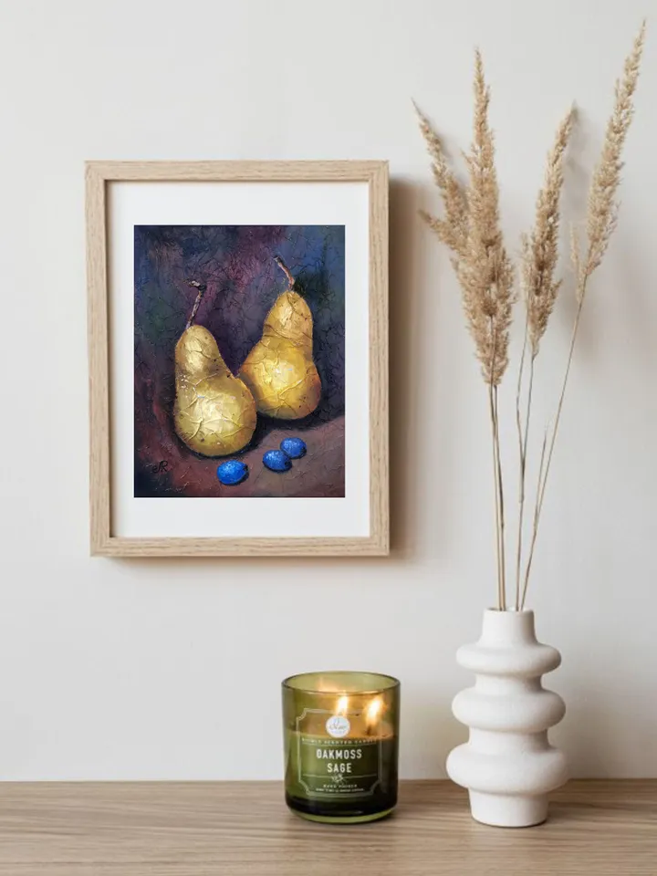 Pearы Painting Fruits Oil Painting Original Kitchen Still life