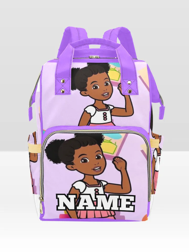 Custom NAME Gracie Corner Diaper Bag Backpack