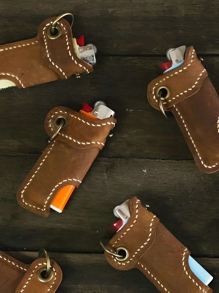 Leather Pattern Lighter, PDF File DIY