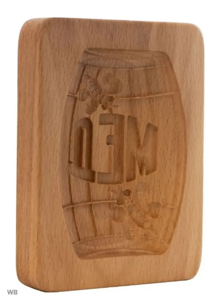 Honey Embossed cookie mold, cookie cutter, wooden mold, Wooden stamp stamp for gingerbread cookies springerle stamp