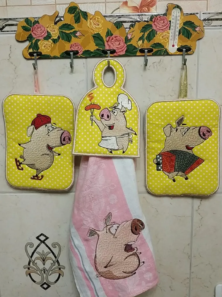 Piggy Sweet tooth Embroidery Design DIGITAL EMBROIDERY