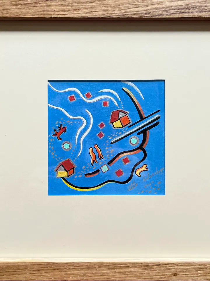 Blue painting
Suprimatism