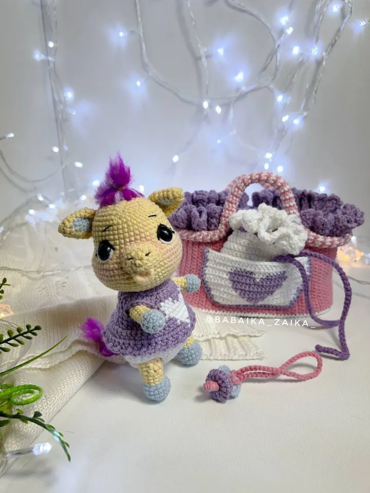PDF Crochet Pattern My Little Baby Pony, Amigurumi pony pattern, Crochet pony, Cute pony, Animal pattern, Amigurumi animal, Crochet animal