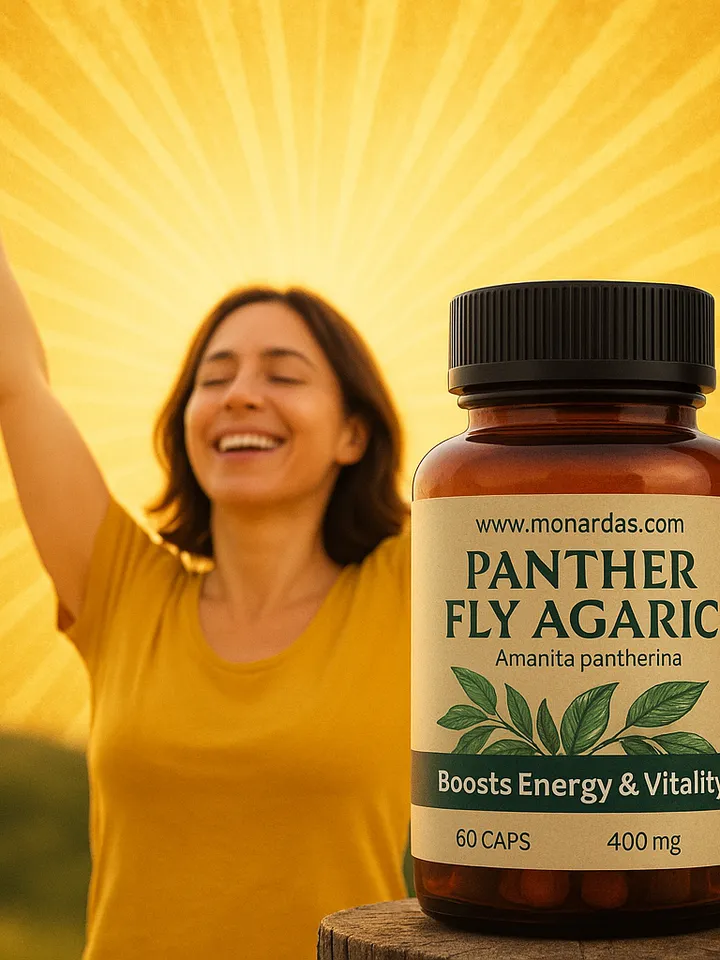 Panther fly agaric for Natural Relax & Restore • Stress Relief • Sleep Support • Wild 60с