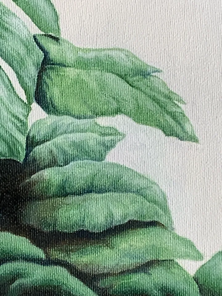 Interior design painting "Abstract green leaves"