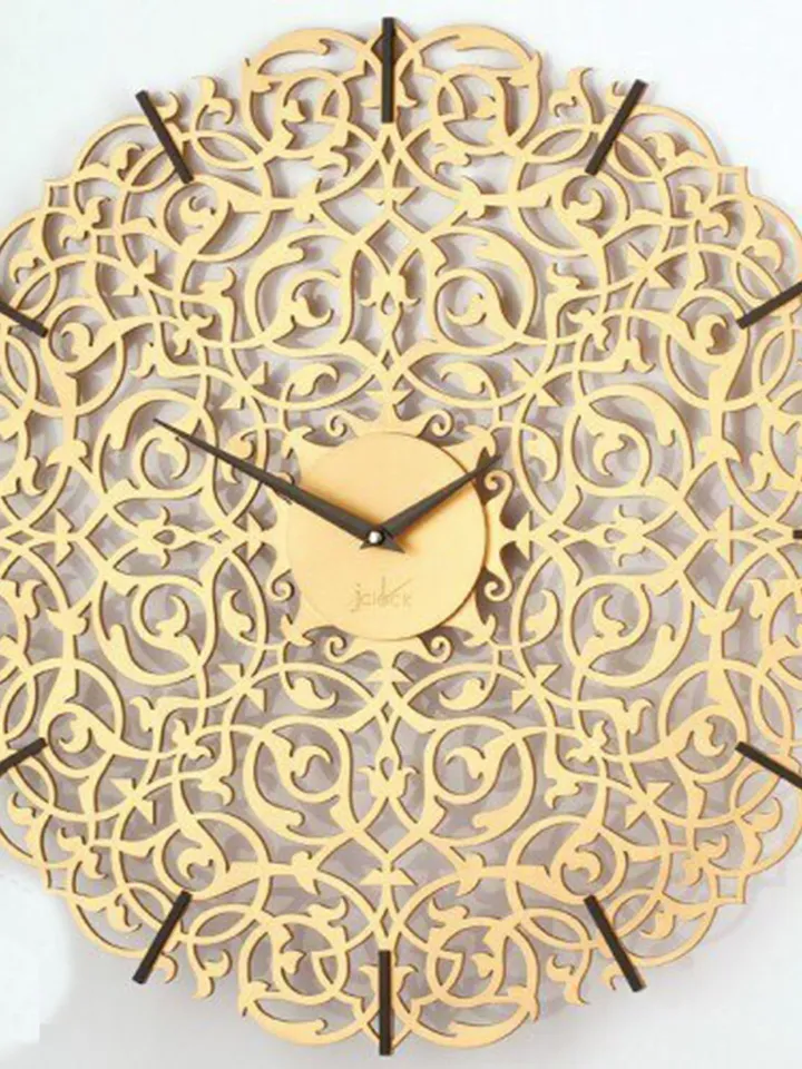 Digital Template Cnc Router Files Cnc Clock Carved Files for Wood Laser Cut Pattern