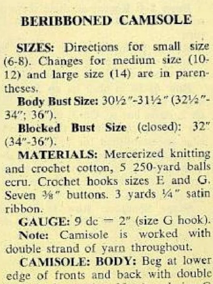 Crochet top Pattern, crochet lace top, crochet crop top, Vintage Camisole ,Top Crochet Pattern pdf download