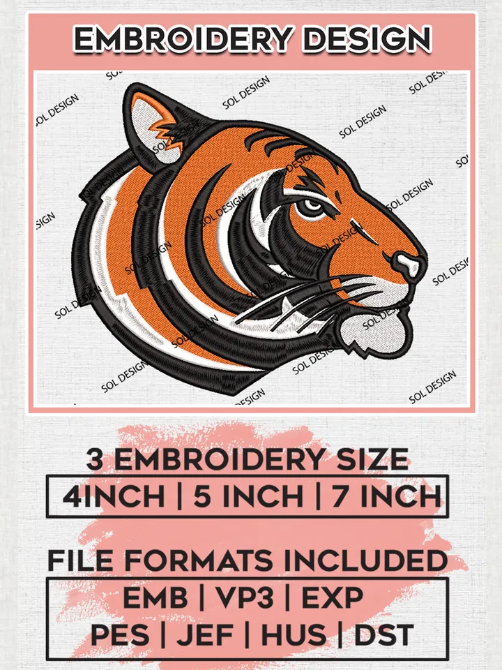 NCAA Princeton Tigers Team Logo Head Mascot embroidery designs, NCAA Princeton Tigers Logo Machine embroidery designs, NCAA Logo embroidery designs, NCAA Lopes Machine embroidery designs, Digital Download
