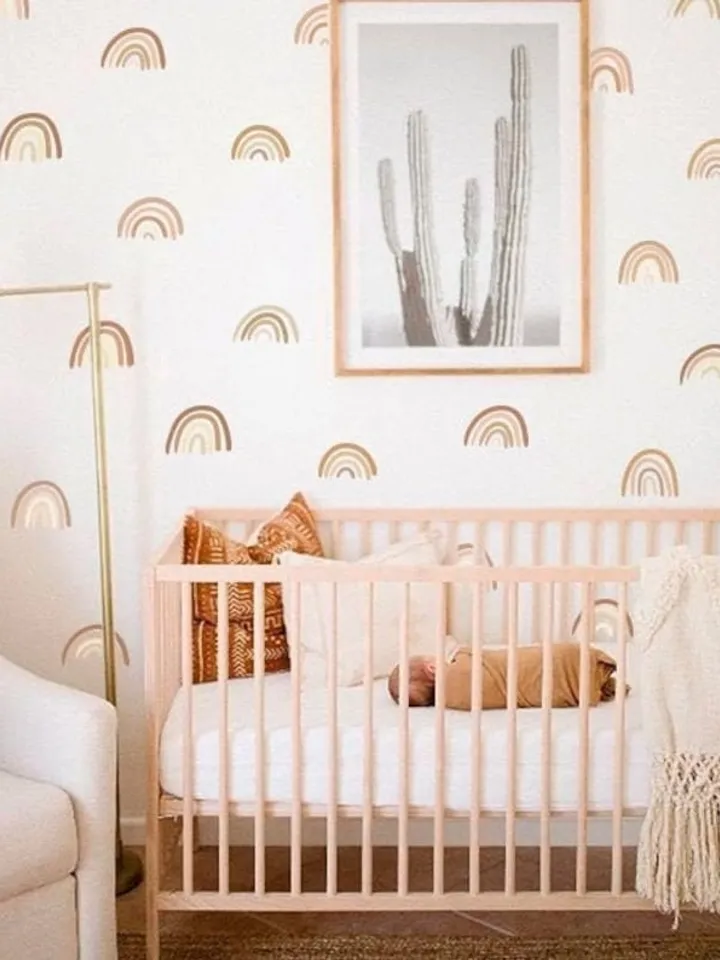 Muted Rainbow Wall Sticker h61