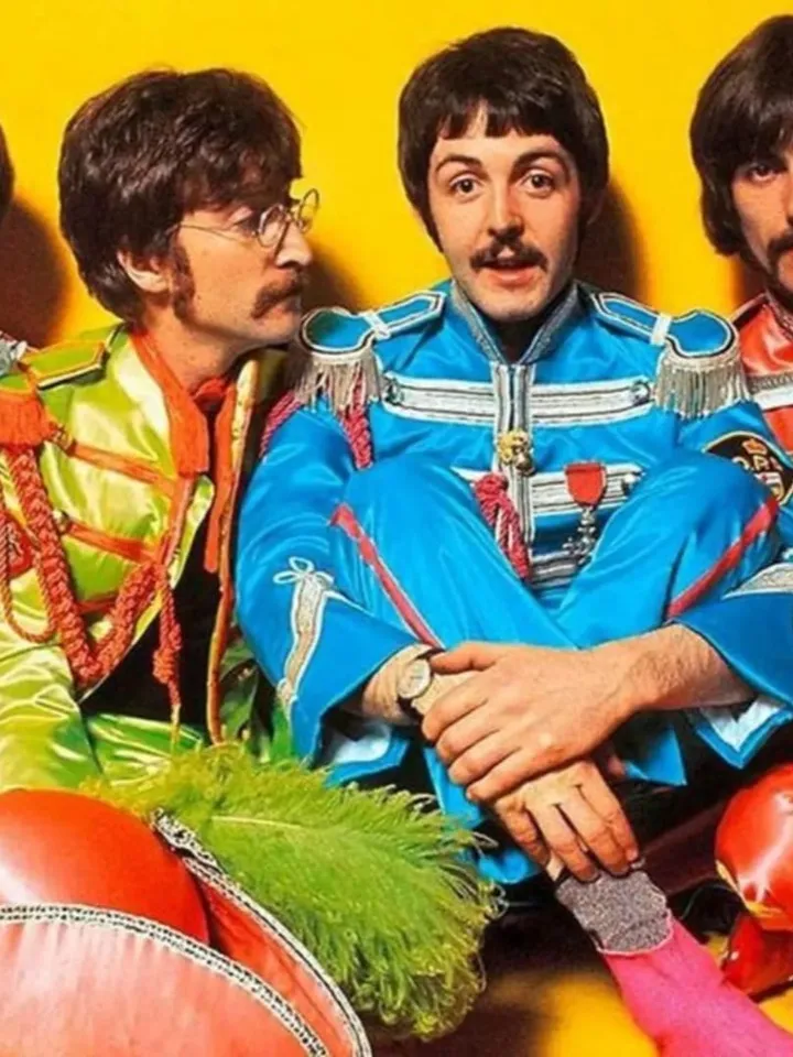 The Beatles Custom denim jacket Painted denim jacket Jean jacket blue Personalized jacket