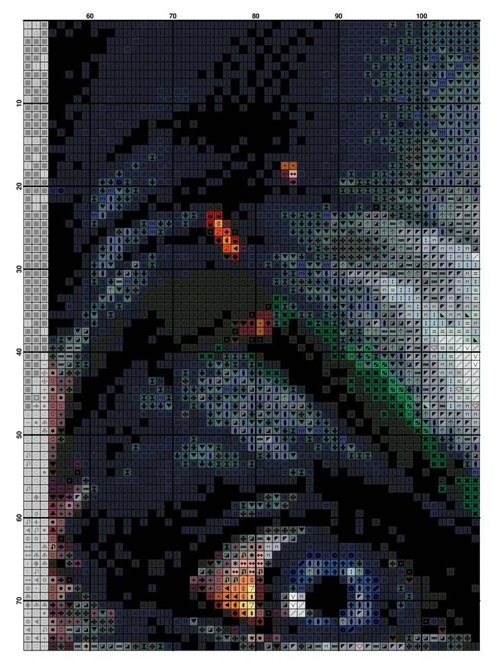 Joker Cross Stitch Pattern / Batman Cross Stitch Pattern / Joker Instant Embroidery / Detective PDF Cross Stitch Chart