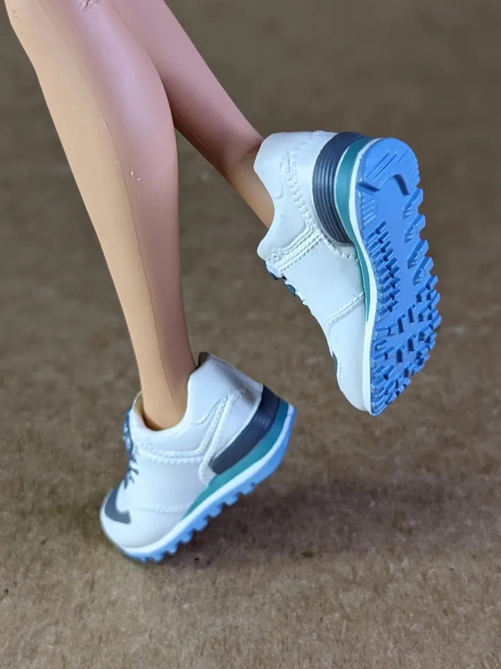 White & Green, Gray sneakers for 11 inch female dolls (MH g1, g2 or EAH)