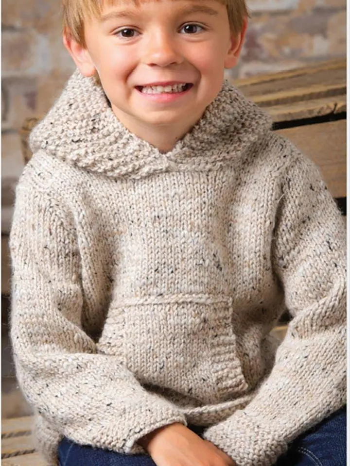 Kids Hoodie pattern, children sweater knitting pattern, hooded sweater knitting pattern children kids jumper