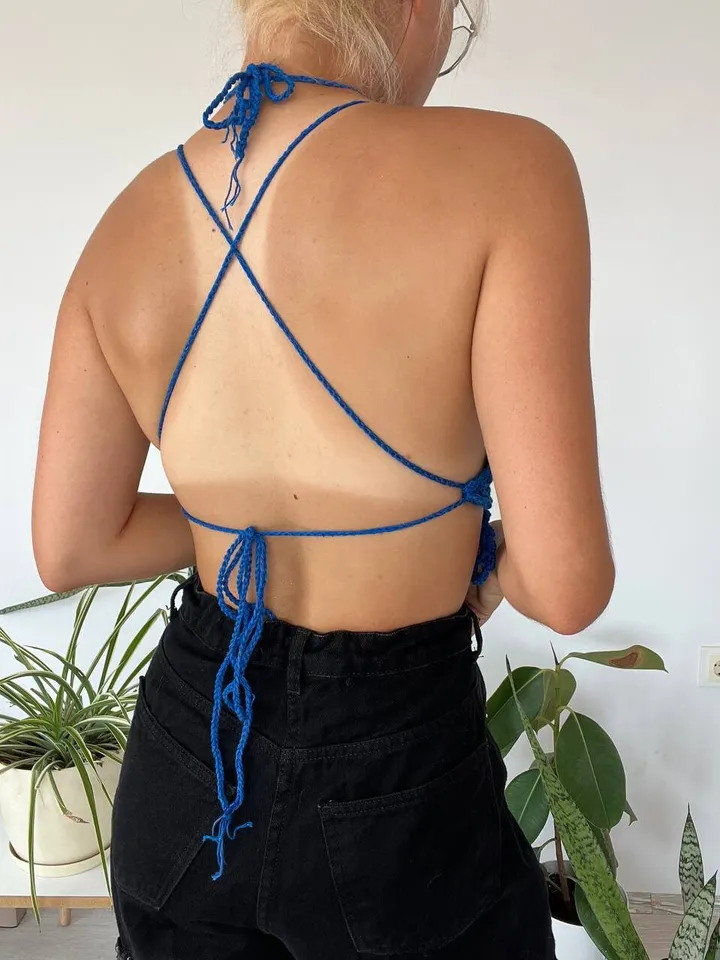 Top butterfly, butterfly top, crochet Butterfly top, halter top/ PDF
