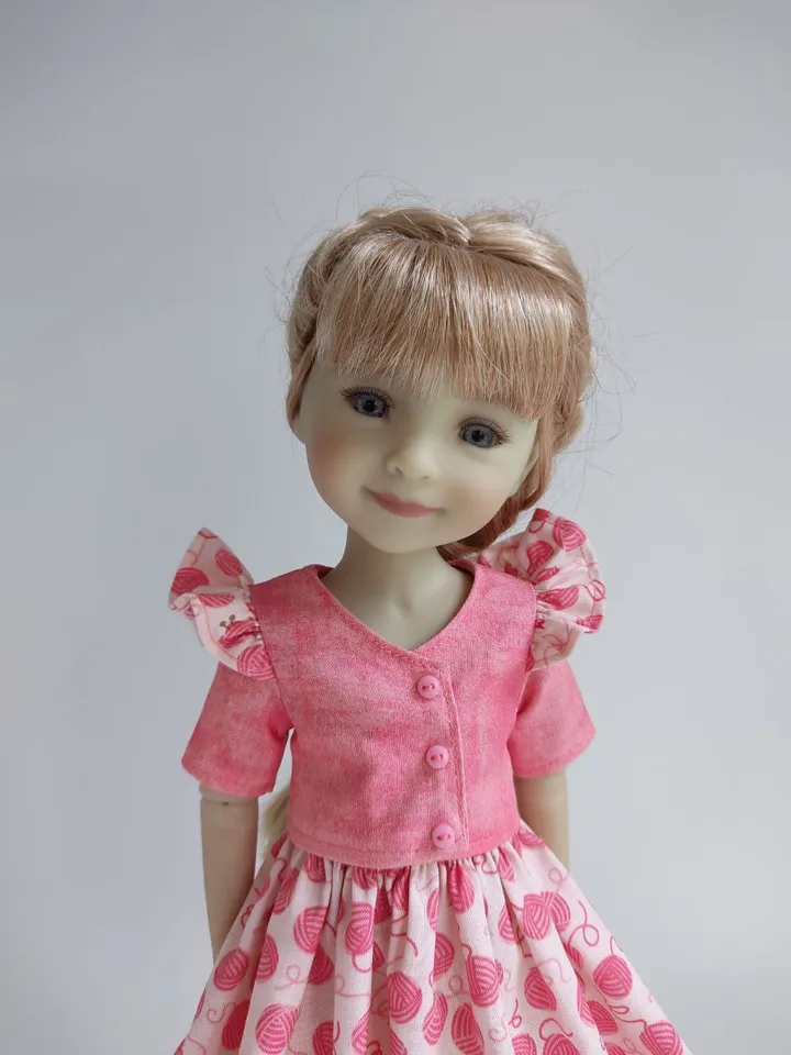 PDF sewing pattern for Ruby Red Fashion Friends and Wellie Wishers dolls.