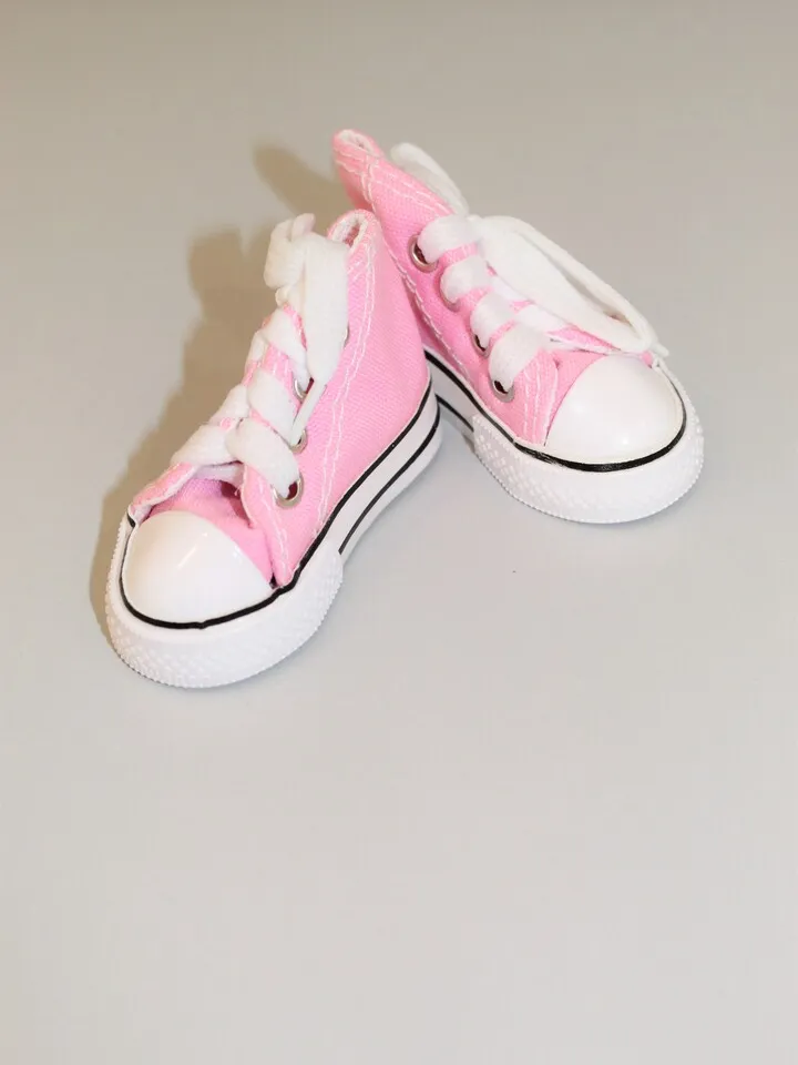 Textile sneakers for 1/3 1/4 SD BJD Doll - 7.5cm sole length - Or any other doll – Christmas gift idea