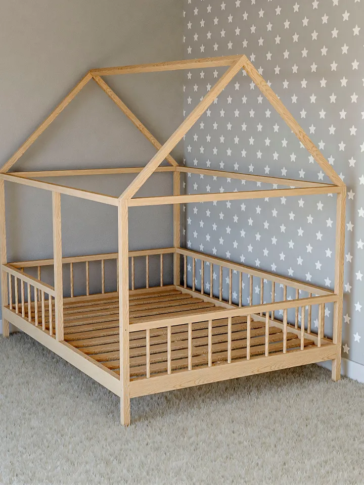 Toddler House Bed Plans, Full Size, DIY, PDF