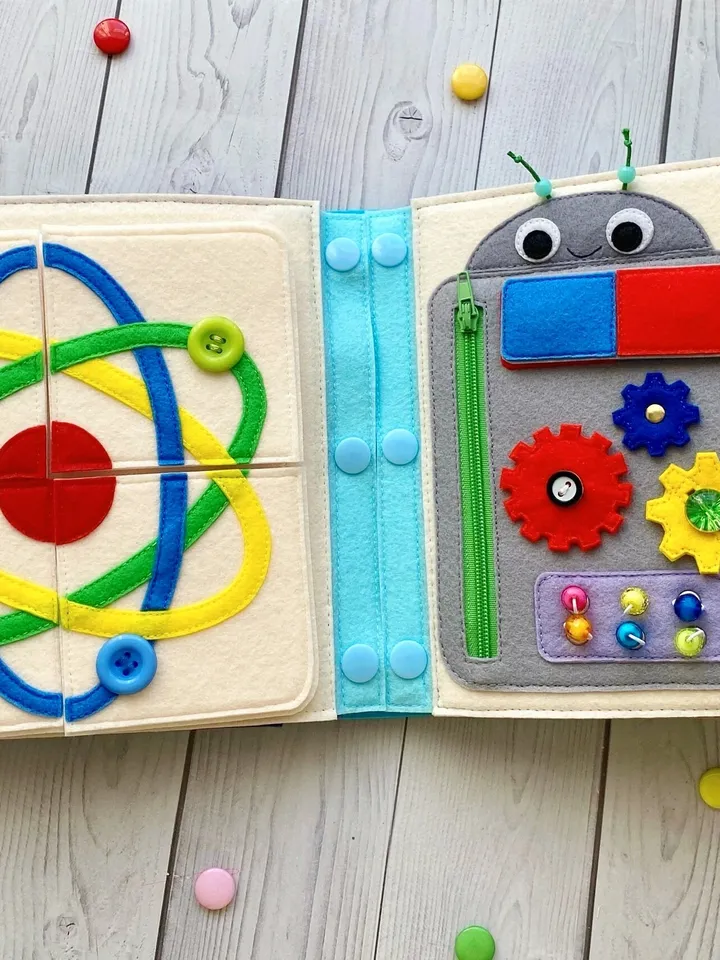 Science Quiet book pattern PDF & Tutorial pages, Felt book pattern svg, Quiet book ideas, Sensory toys, Pdf felt sewing pattern for toddler