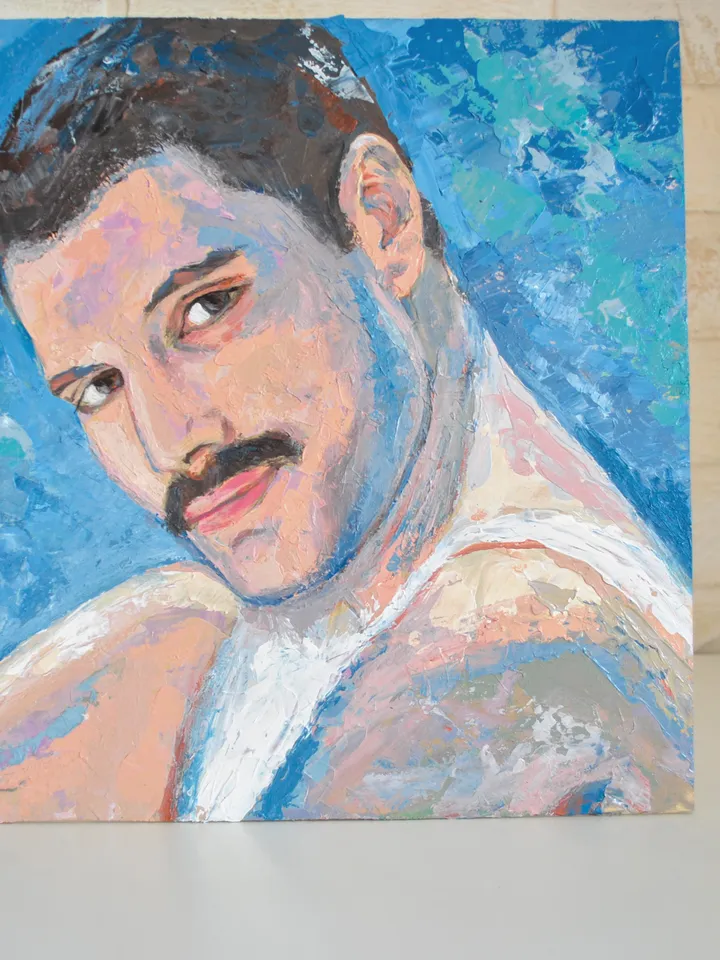 Freddie Mercury portrait of celebrity,american idol