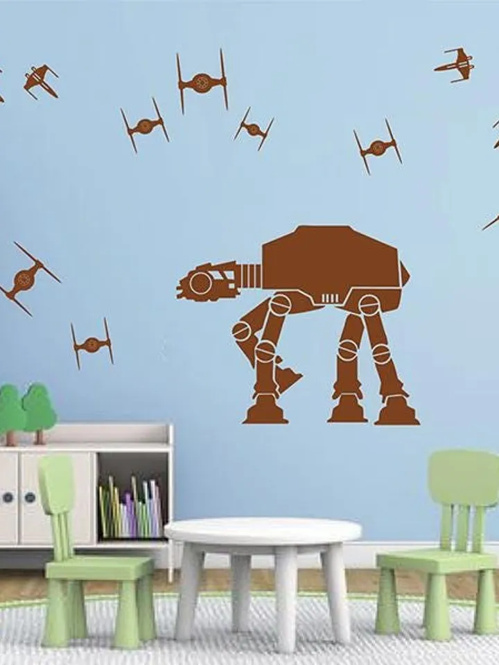 AT AT Star wars Wall Decal wings Fighters Sticker ik2727