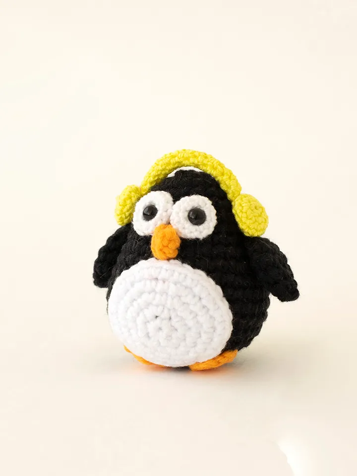 Crochet penguin indian toy Christmas gift idea, cute little penguin figurine, stuffed animals toys handmade pinguin doll