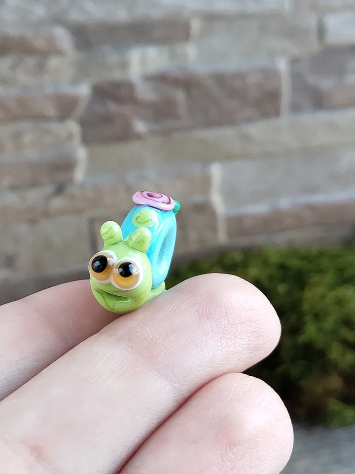 Fox charm bead fox Jewelry fox bracelet glass fox gift fox miniature fox glass beads large hole beads lampwork beads European big hole beads