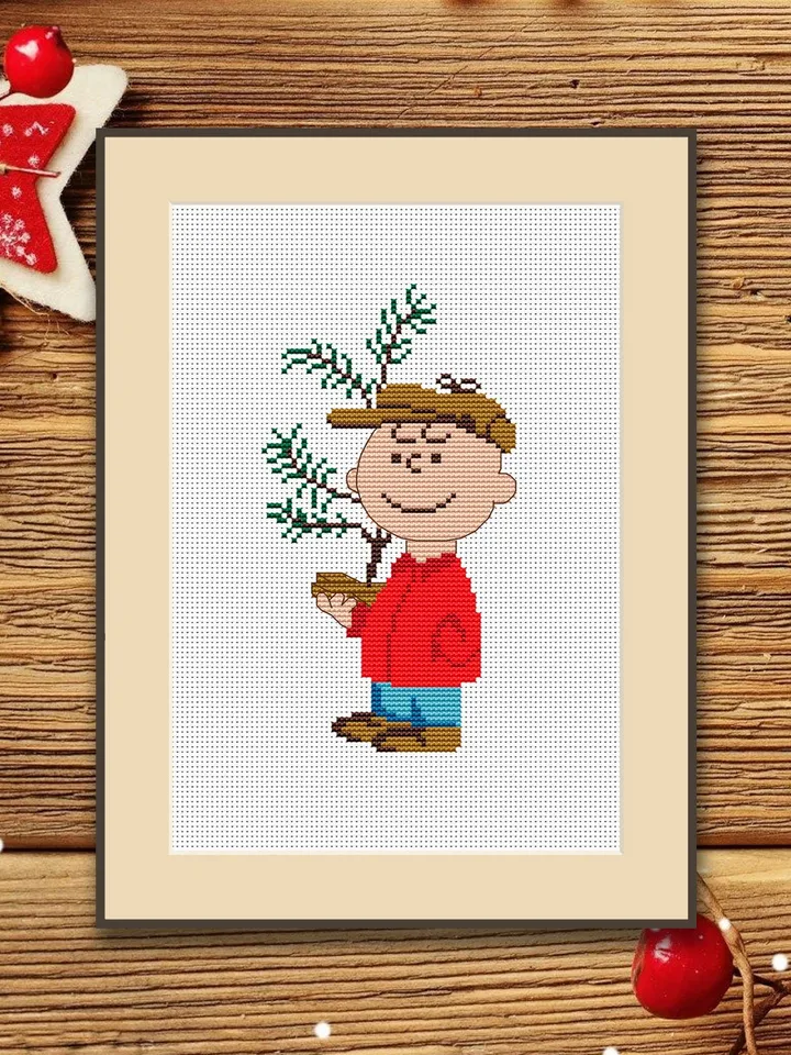 Christmas Tree Cross Stitch Pattern, Modern Christmas cross stitch chart, XMas Motifs, simple, easy, quick, Merry Christmas #hld029