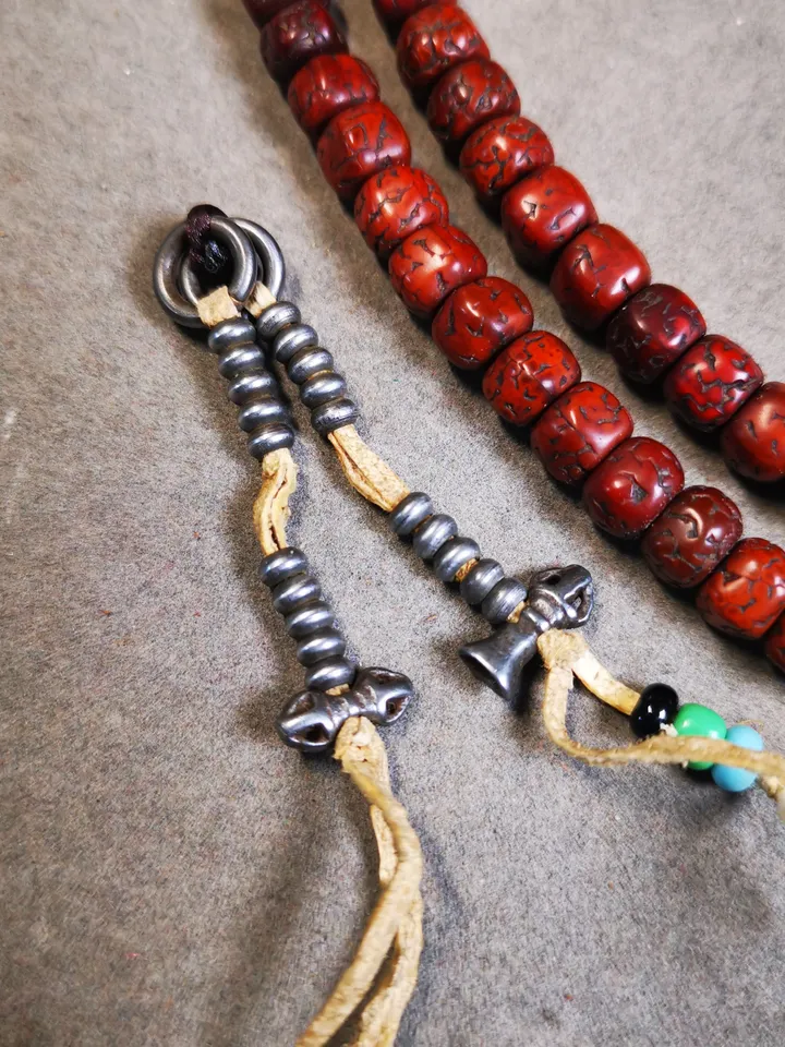 Gandhanra 4MM Mini Size Tibetan Buddhist Prayer Bead Counters for 8-15mm Mala,with Dorje and Vajra/Kila and Kartika/Lucky Bird Pendant