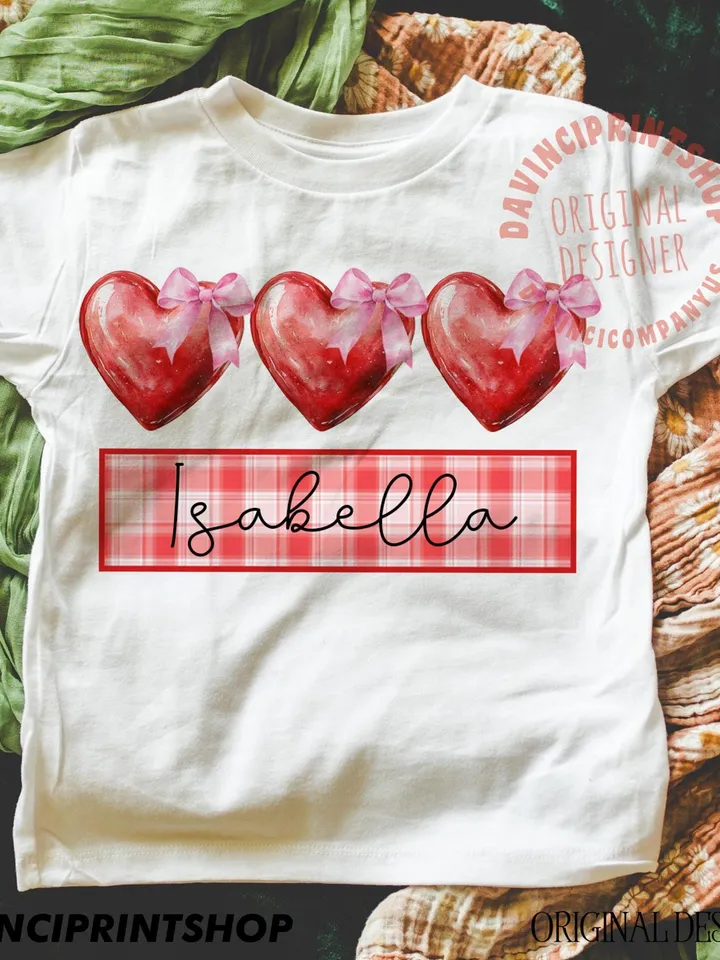Watercolor Personalized Kids Valentines Png, Valentines Day PNG, Kids Valentines Day Design, Custom Valentine, Girls Valentine png, Love png