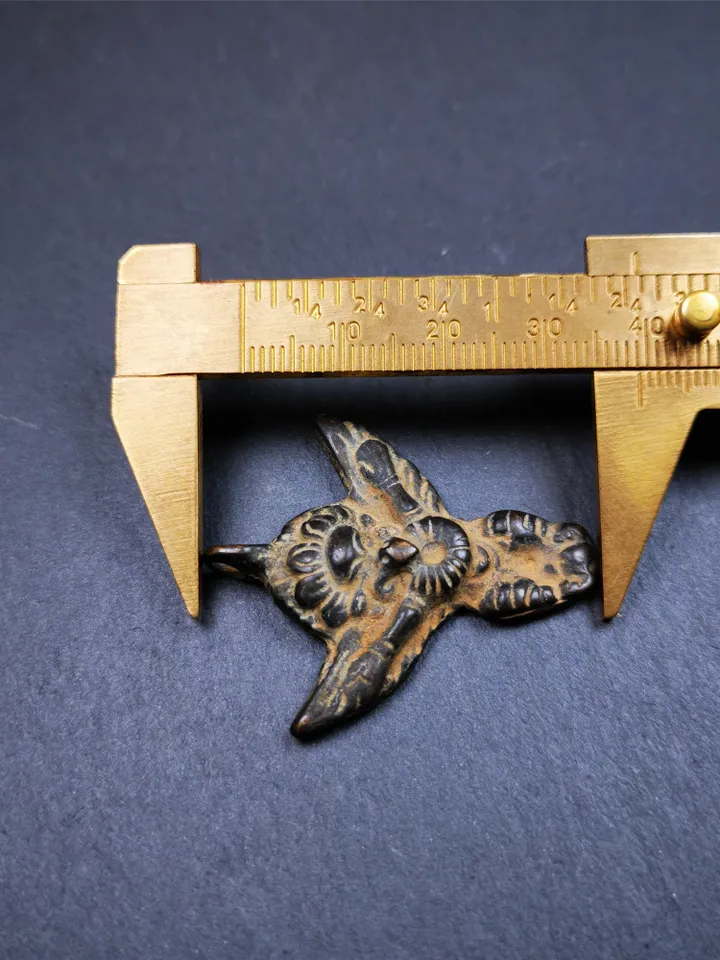 Gandhanra Antique Tibetan Buddhist Amulet Pendant,Garuda,Garula,Suparna,Golden-winged Bird,Made of Cold Iron,1.54&quot;