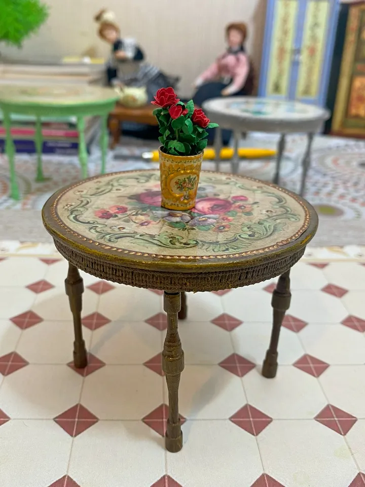 Kitchen tables for a doll house. 1:12. dollhouse miniature. Doll table. Furniture for dolls.Handmade.