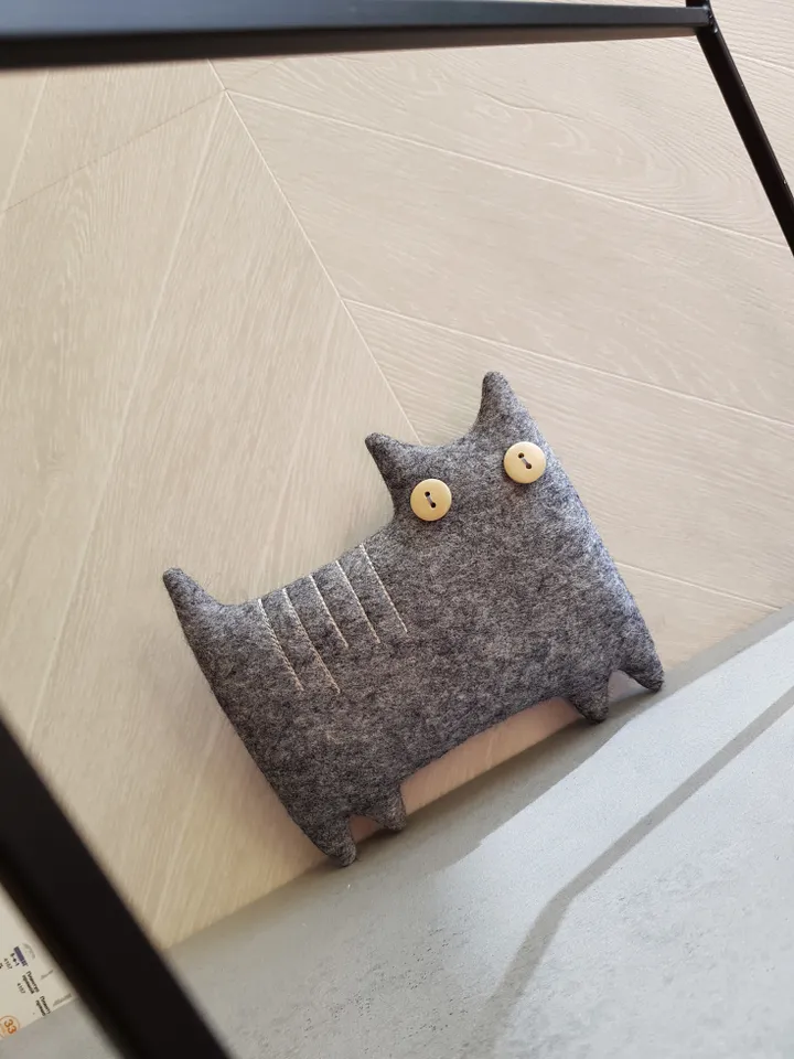 Cat sewing pattern PDF felt animal diy