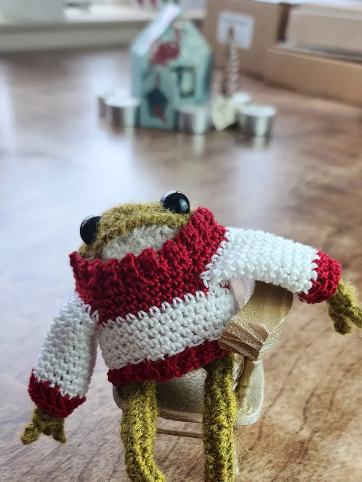 Trendy Toad Sweater and Boots Crochet Pattern Set
