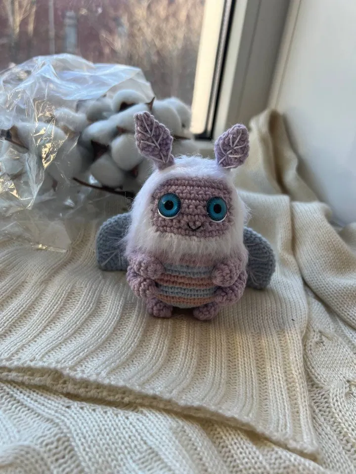 PDF Crochet Pattern Butterfly, Amigurumi Moth, Amigurumi Butterfly, Butterfly doll, Cute monster Moth, amigurumi animal