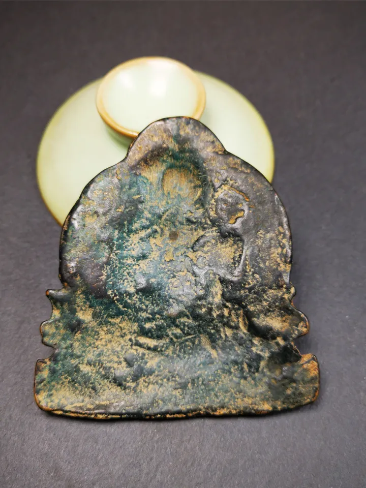 Gandhanra Handmade Tibetan Buddhist Statue,Amitayus Statue, Buddha Of Infinite Life,40 Years Old