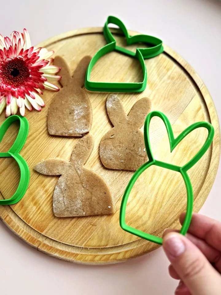 Easter cookie cutter Custom stamp for cake topper gingerbread decor cutters sugar cookies polimer clay