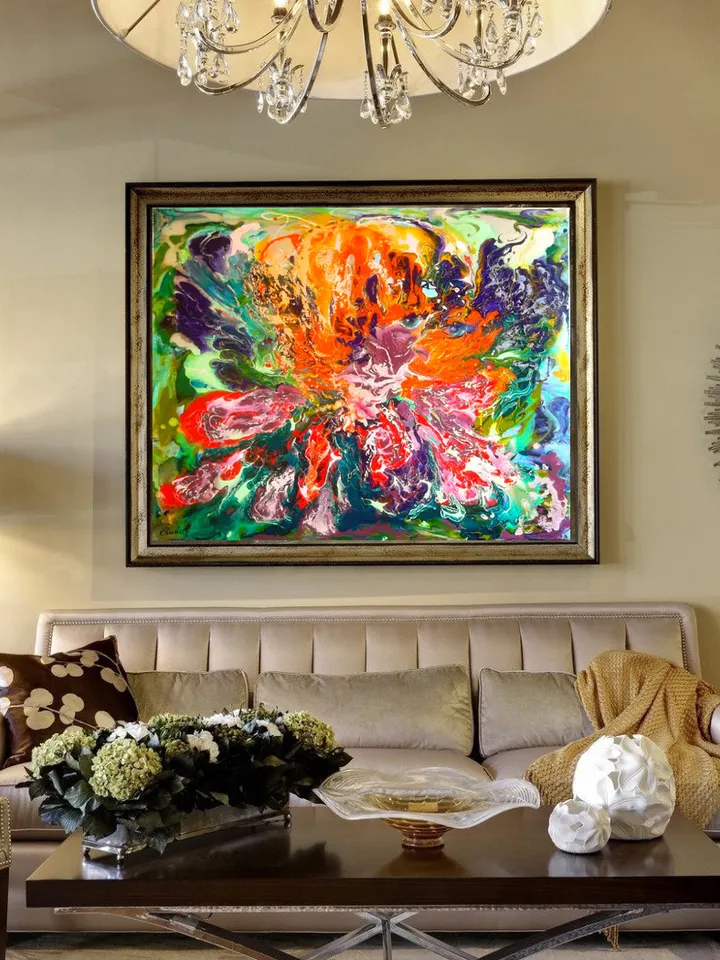 Love Girl Man Woman Summer Abstract Painting Art Original Oil Painting Canvas Large Artist Svinar Oksana