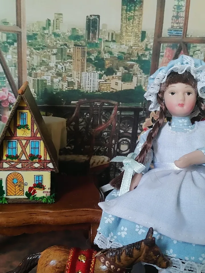 Doll lodge.Dollhouse. A toy for a doll.1:12 scale.