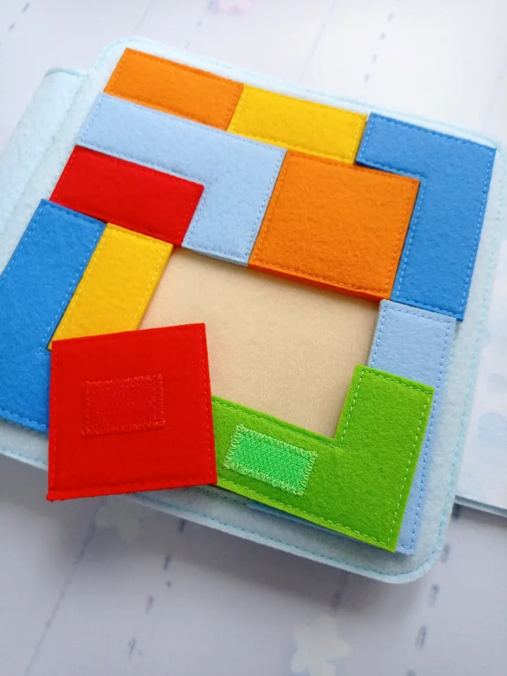 Felt book for boys. Different types of transport