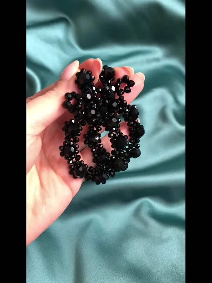 Crystal Bow O shape Earrings