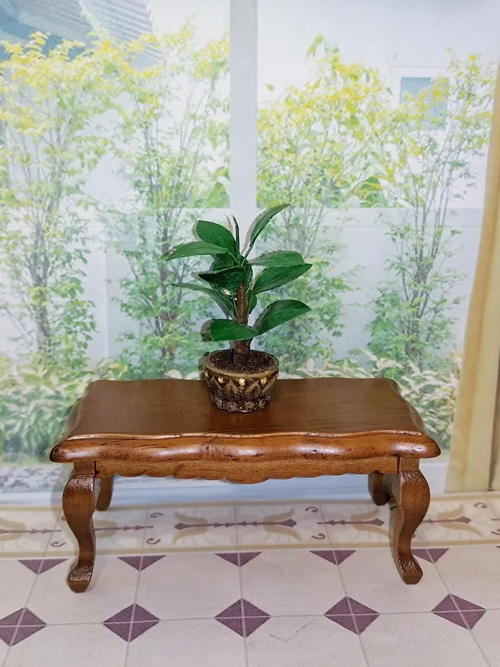 Ficus for the doll house. 1:12. Puppet miniature. Dollhouse.
