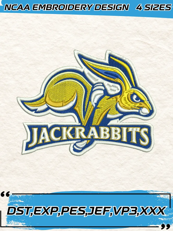 South Dakota State Embroidery Designs,NCAA Logo Embroidery Design,Machine Embroidery Design File,4 Sizes, Digital Download