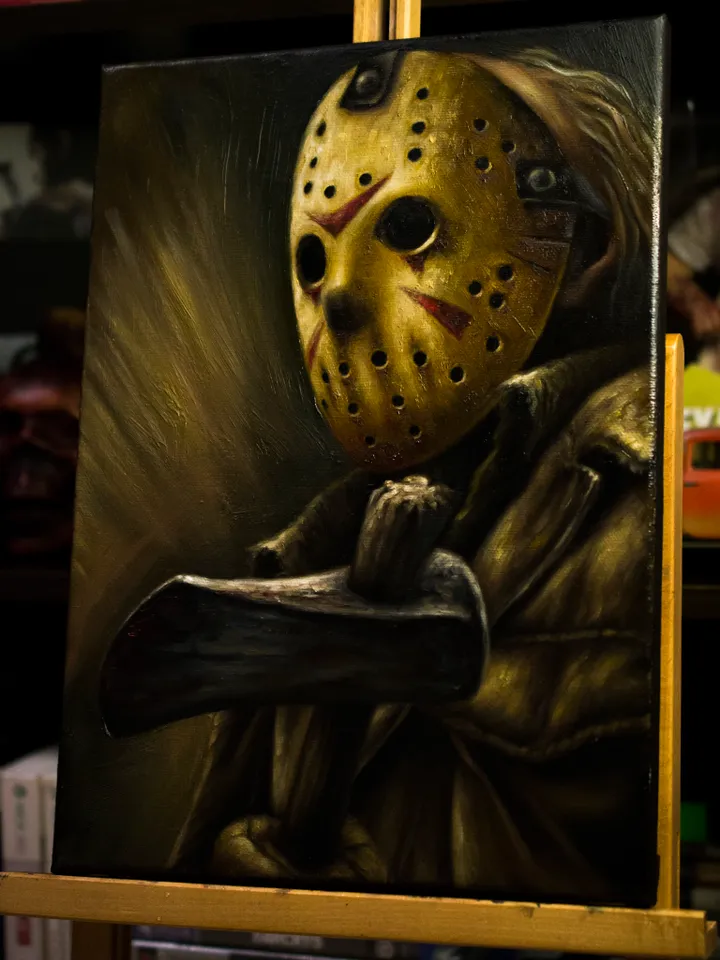 Original oil painting Jason Voorhees