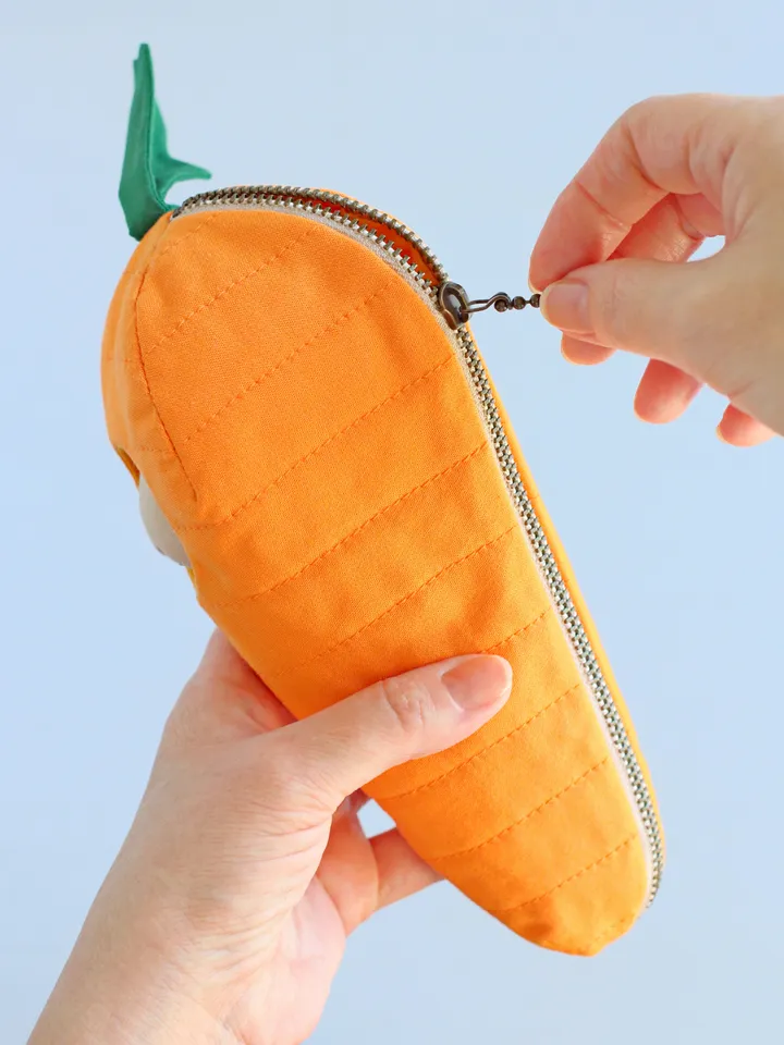 2 PDF Mini Bunny in Dress and Carrot Pouch Sewing Patterns