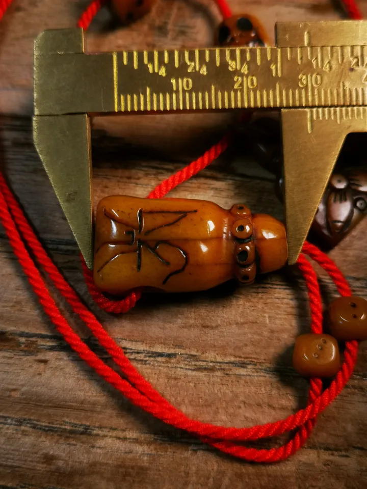 Gandhanra Bone Carved Tibetan Mala Decor Beads Set,include Guru Bead, Marker Bead,Tassel Bead ,Bead Clip,String and Crochet,DIY Prayer Bead