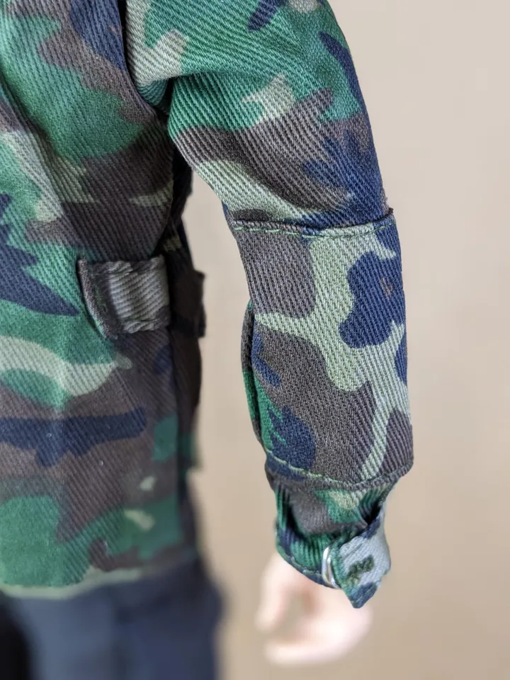 Military-style camo jacket for 12-inch fashion male dolls