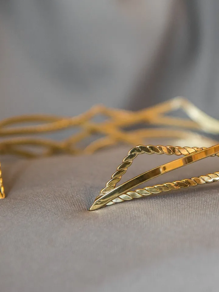Wedding tiara Celtic medieval bridal diadem Renaissance circlet Bridal Headpiece Elven hair vine Megven